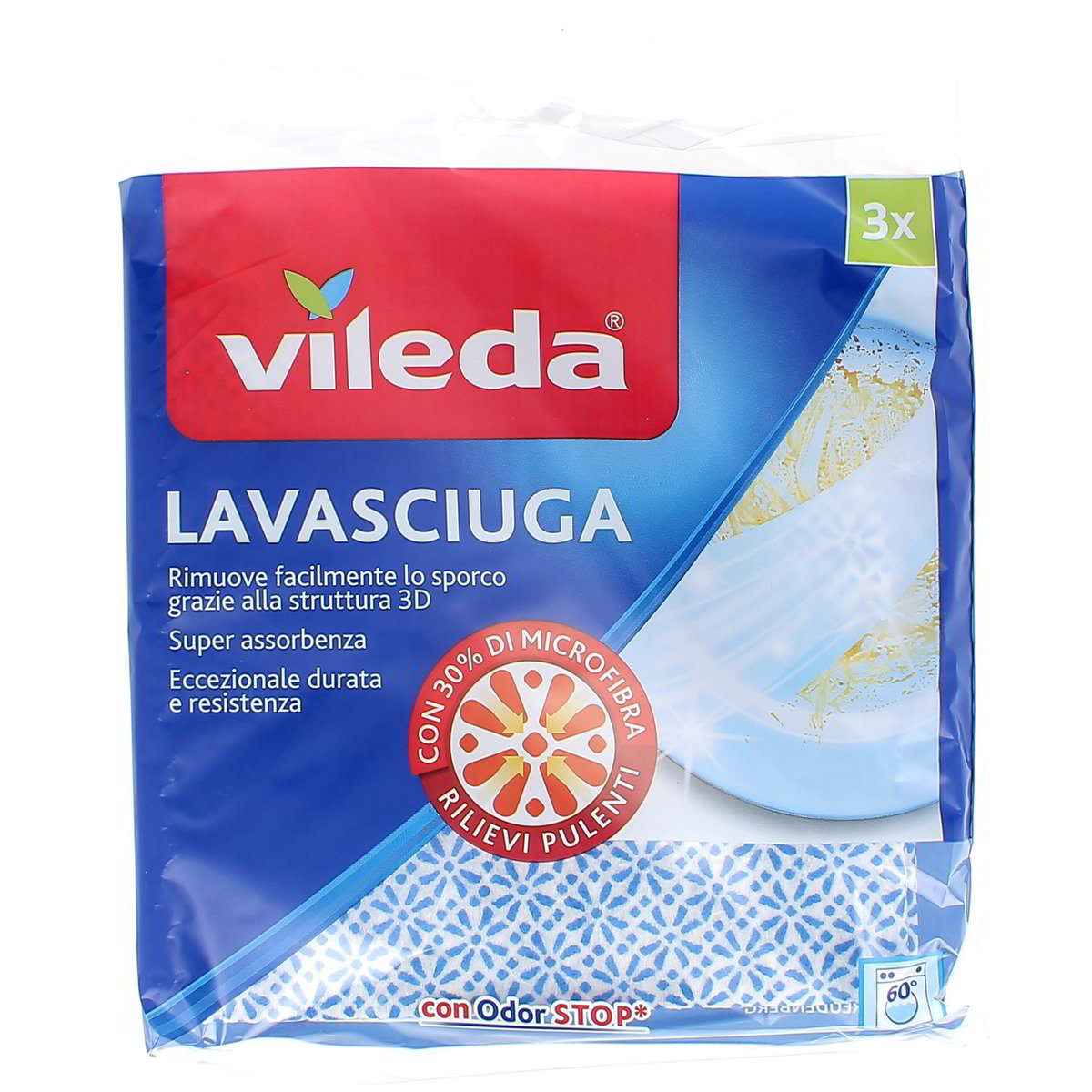 Vileda Panno Lavasciuga 3 pezzi