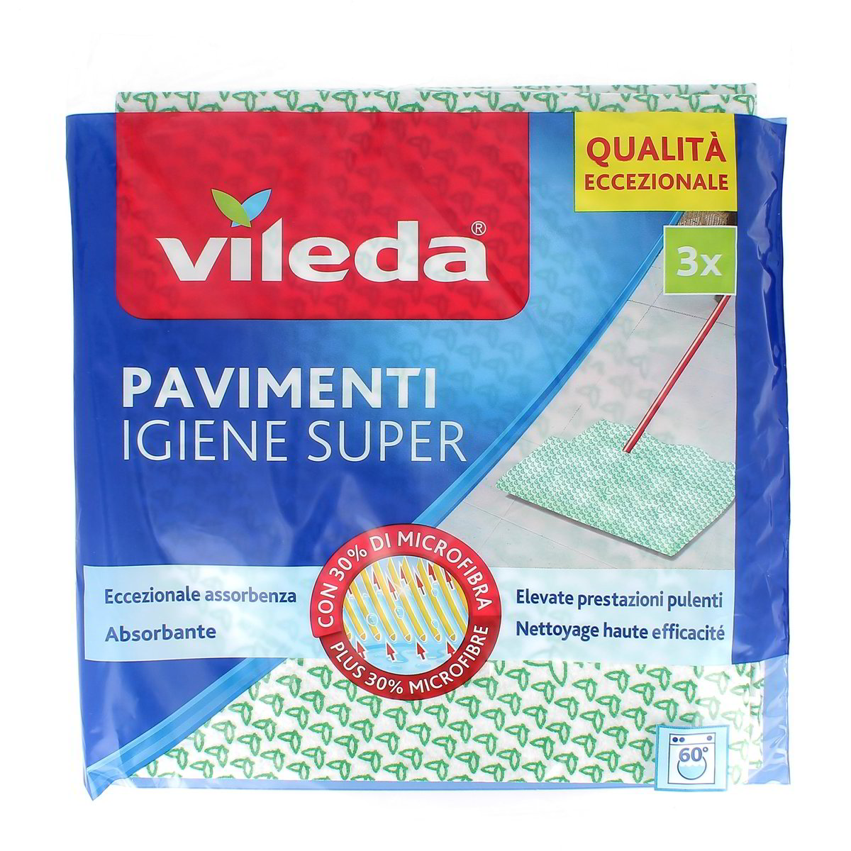 Vileda Panno Pavimenti Igiene Super 3 pezzi