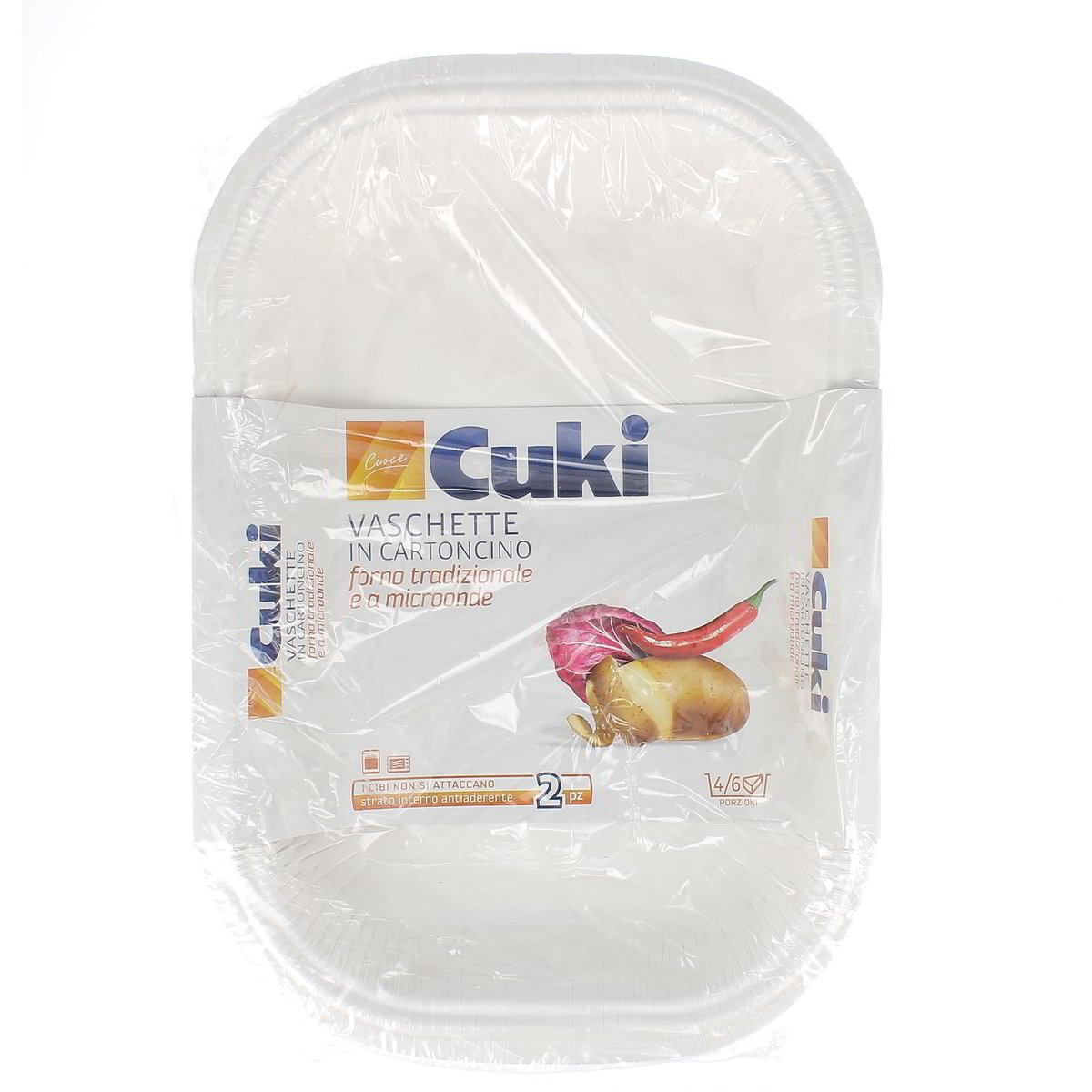 Cucki Vaschetta Microonde 4/6 Porzioni 2 pezzi