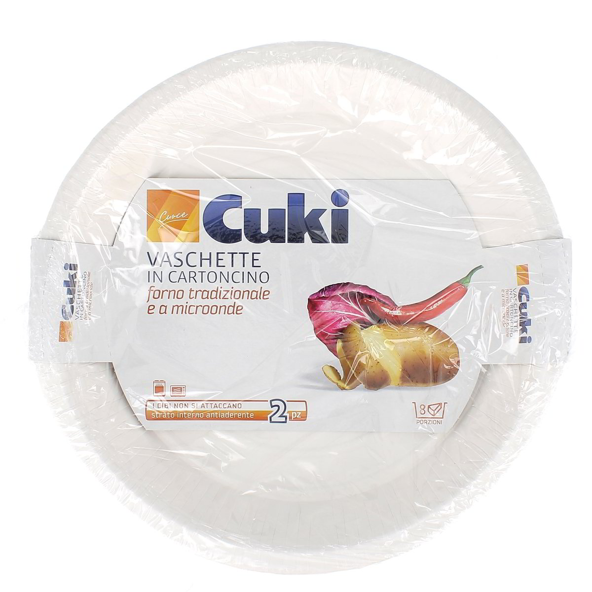 Cuki Vaschetta Microonde 8 Porzioni 2 pezzi