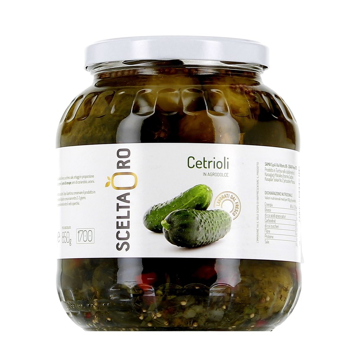 Scelta ORO Cetrioli In Agrodolce 1600 g -sgocciolato 850 g