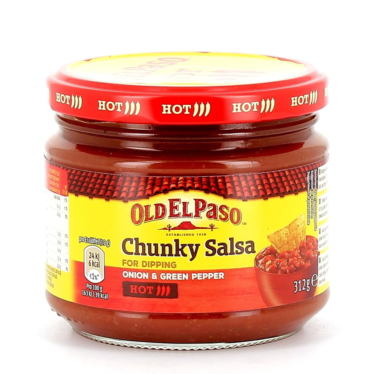 OLD EL Paso Salsa Chunky Dip Hot 312 g