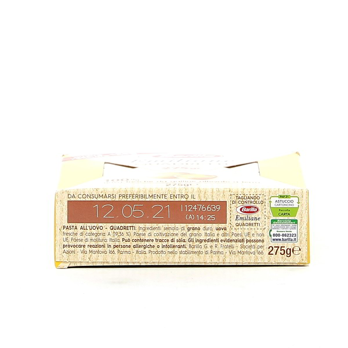 Barilla Emiliane Quadretti 275 g — immagine 3