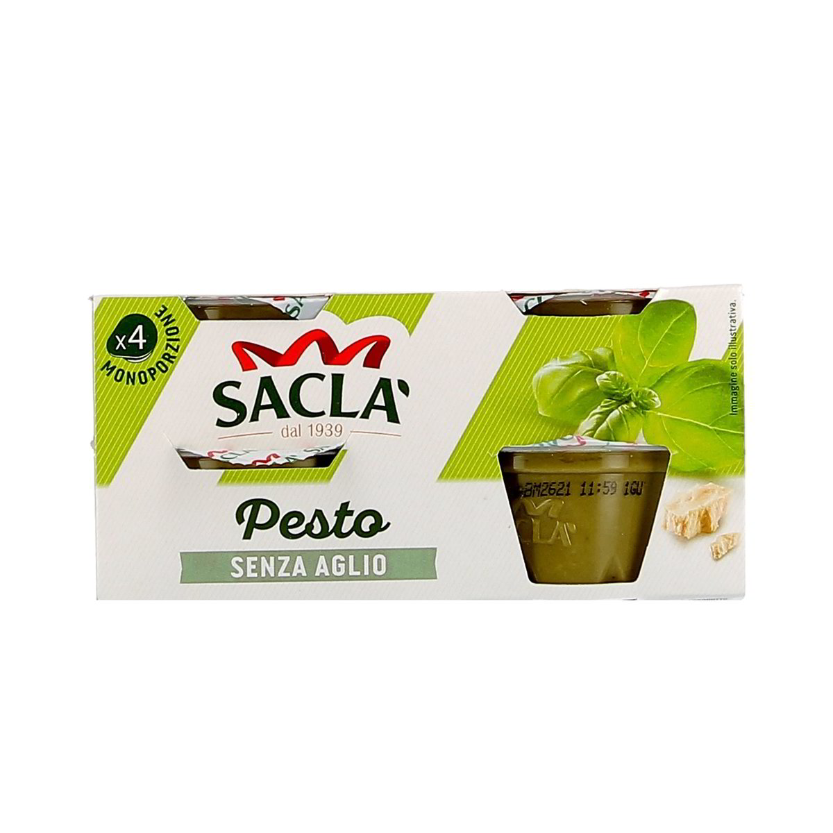 Saclà Pesto Alla Genovese Senza Aglio 4x45 g
