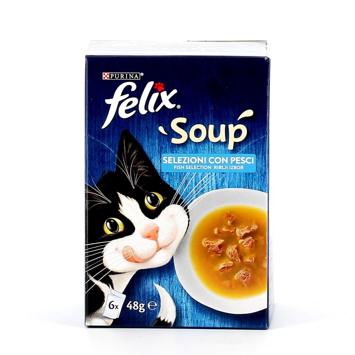 Purina Feliz Soup Selezioni Con Pesci 6x48 g