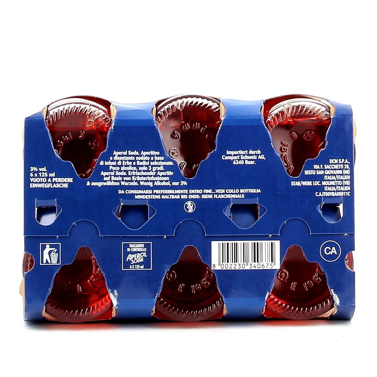 Aperol Soda Solo 3 Gradi 6x12,5 cl — immagine 3