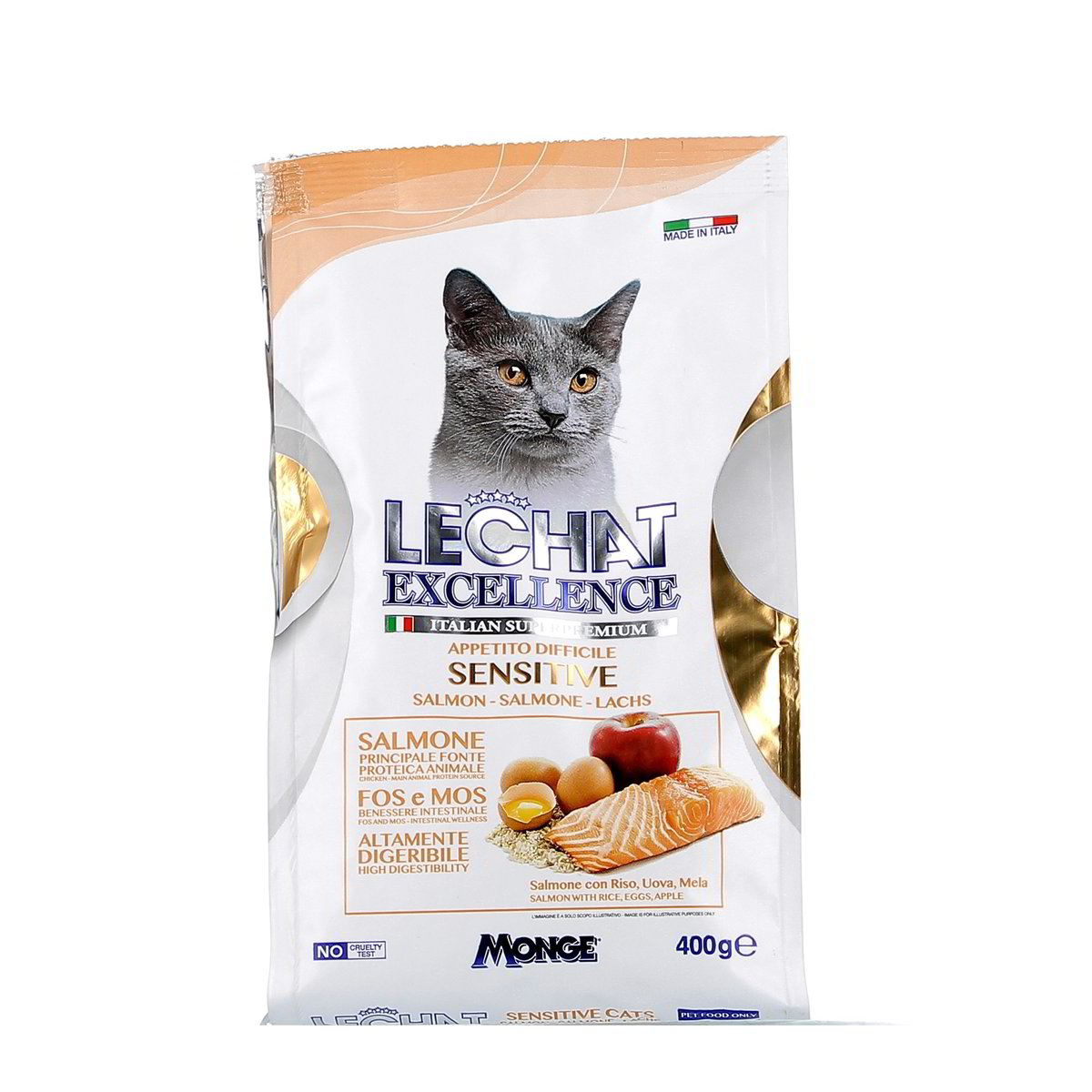 Le Chat Excellence Sensitive Salmone Con Riso Uova E Mela 400 g