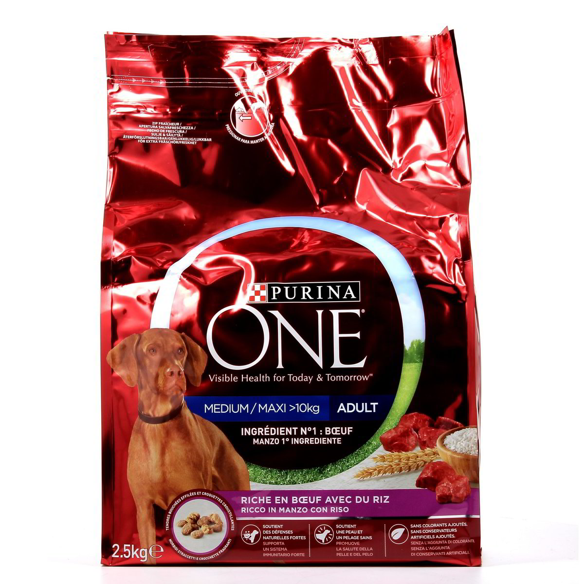 Purina One Manzo Medium/Maxi Adult 2,5 kg