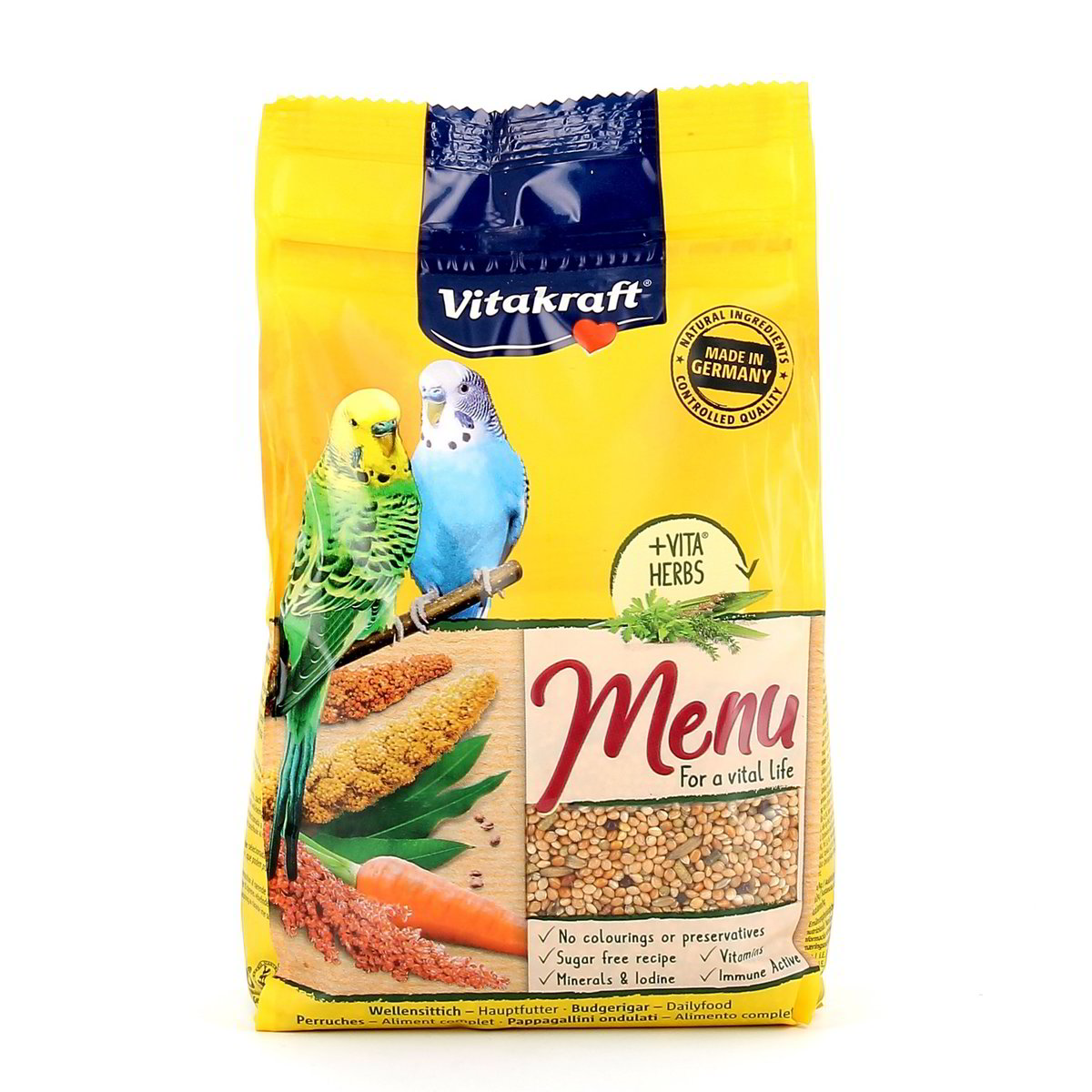 Vitakraft Menu Alimento Completo Pappagallini Ondulati 500 g