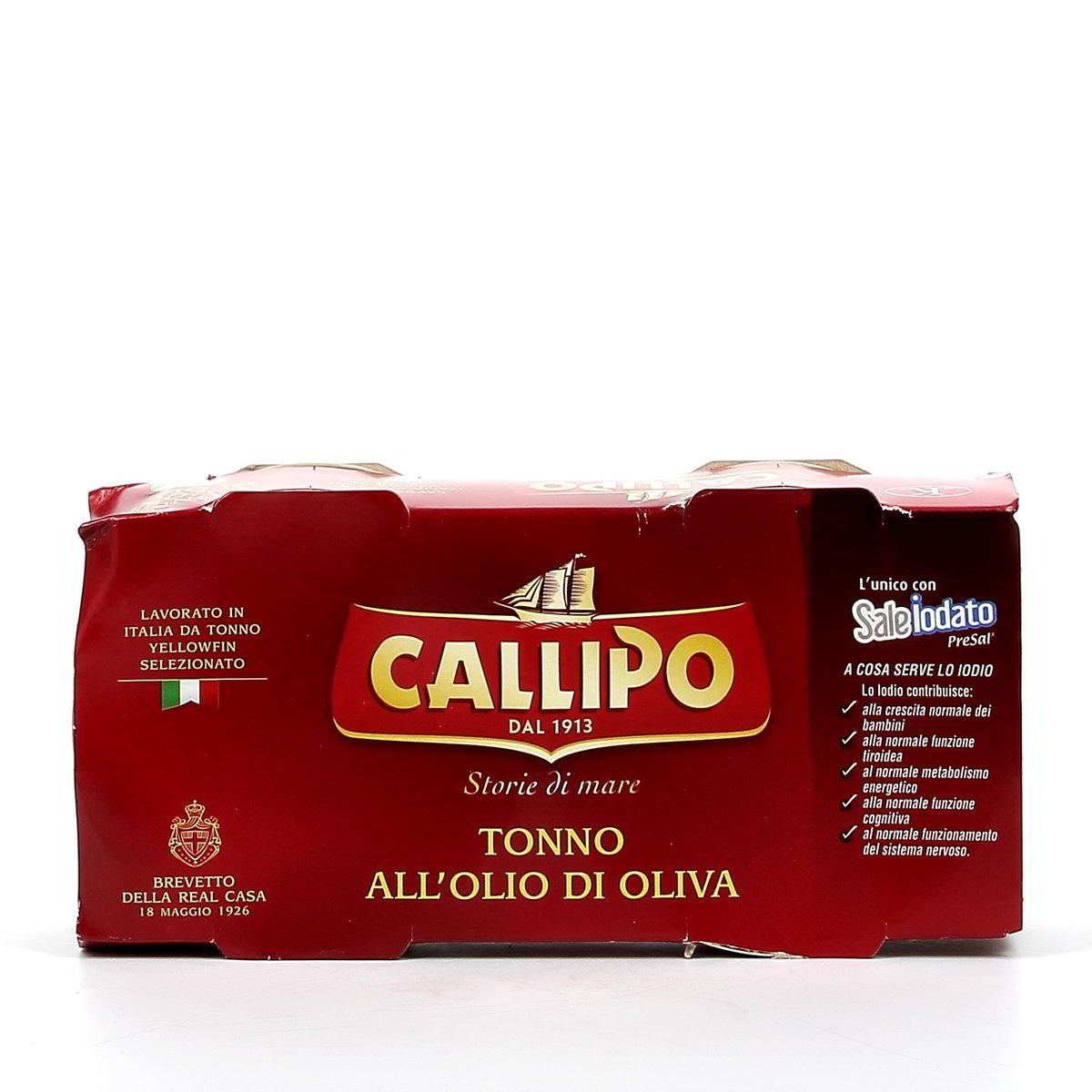 Callipo Tonno All'olio Di Oliva 2x160 g - sgocciolato 2x104 g
