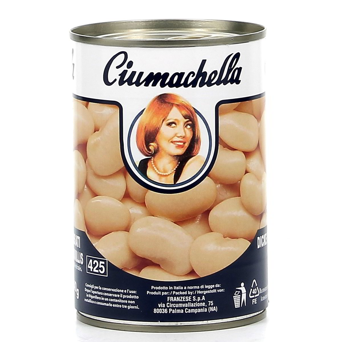 Ciumachella Fagioli Bianchi Di Spagna Lessati 400 g - sgocciolato 240 g