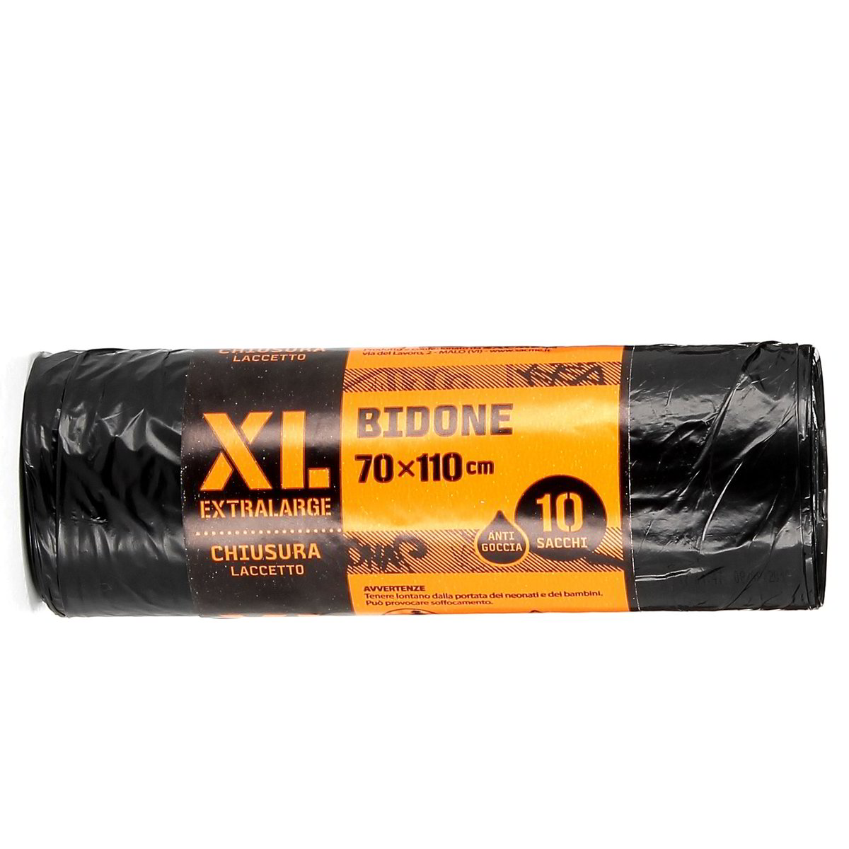 Sacme Sacco Nero Con Laccio 70x110x10