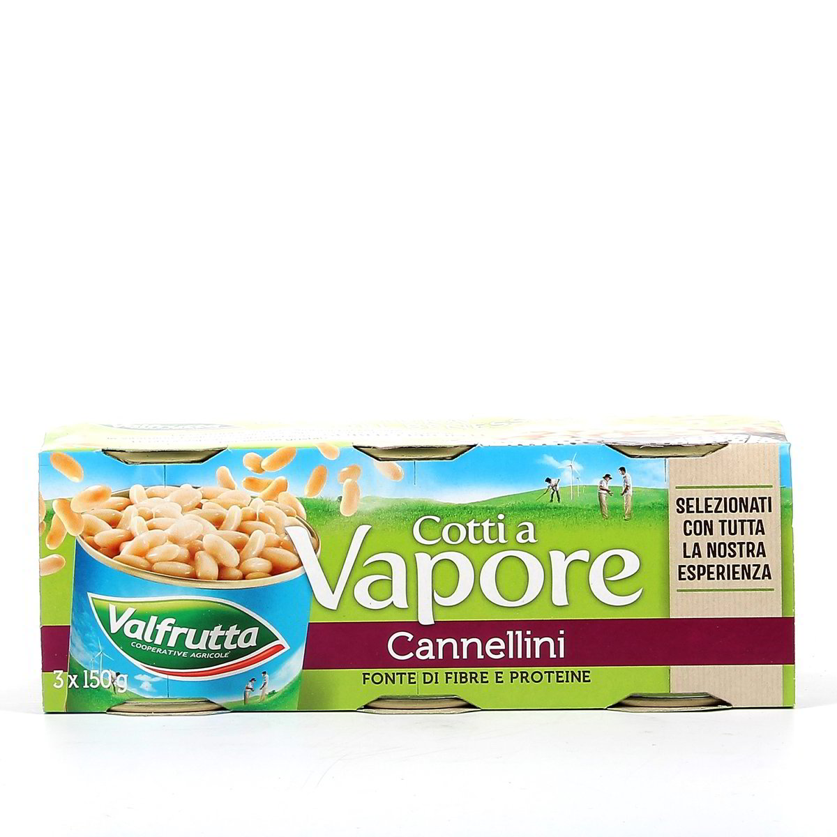 Valfrutta Fagioli Cannellini Cotti A Vapore 3x150 g - sgocciolato 3x140 g