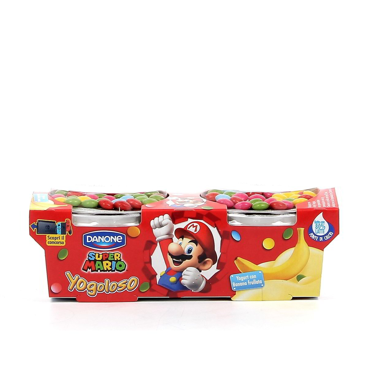 Danone Super Mario Yogoloso Yogurt Alla Banana E Confettini 2x110 g