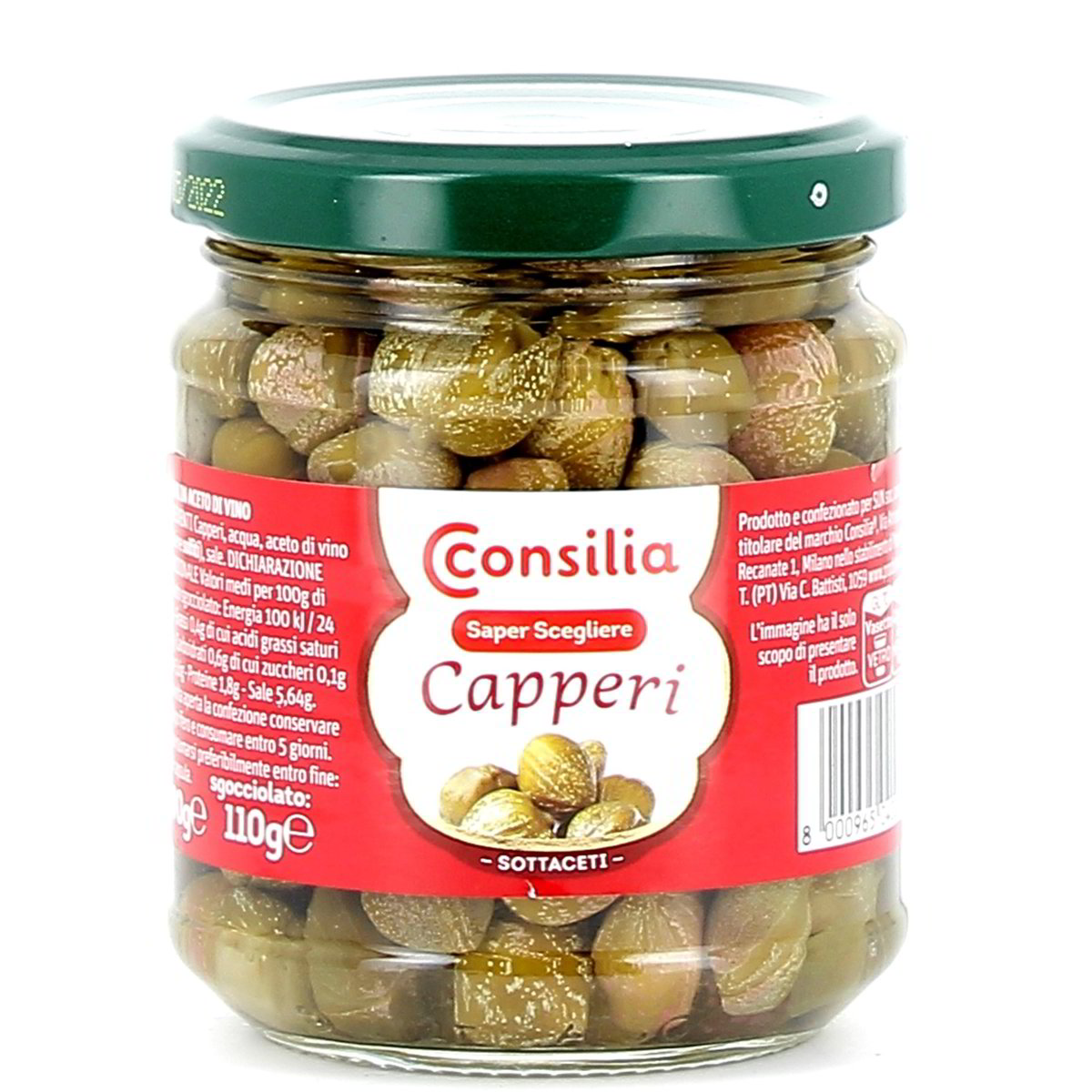 Consilia Capperi Sottaceto 190 g - sgocciolato 110 g