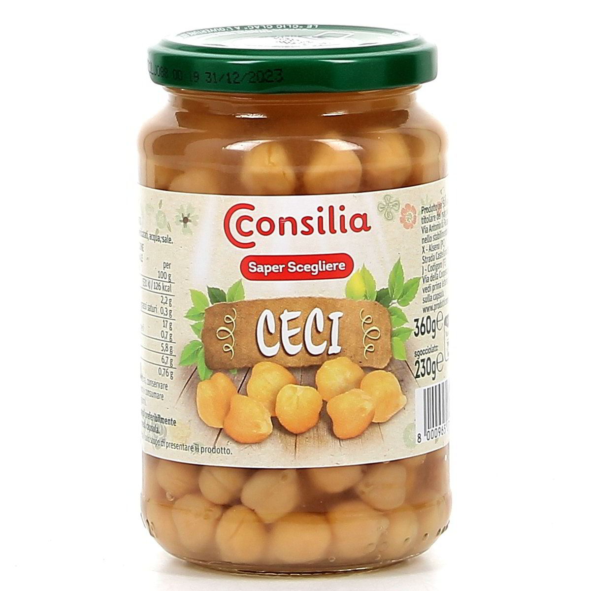 Consilia Ceci 360 g - sgocciolato 230 g