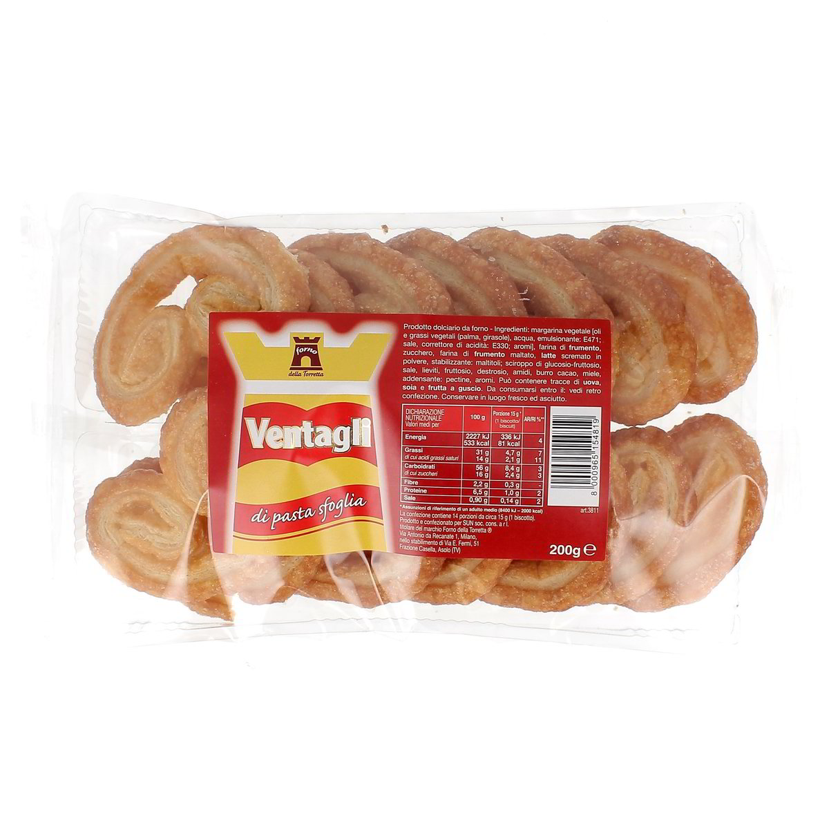 Forno della Torretta Ventagli Di Pasta Sfoglia 200 g