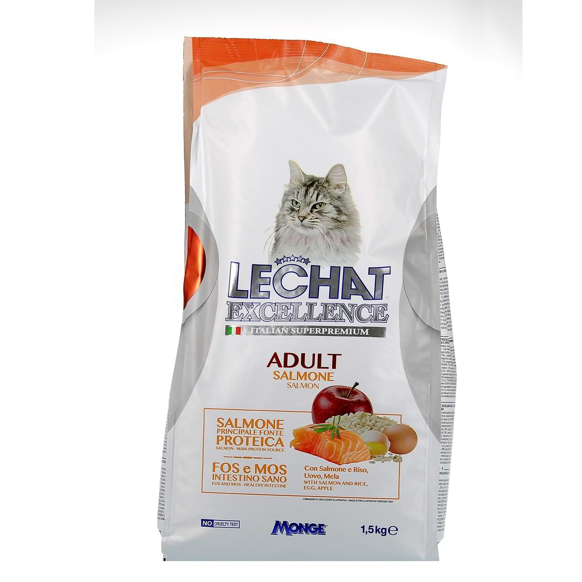 Le Chat Excellence Salmone E Riso Uova Mela Adult 1,5 kg