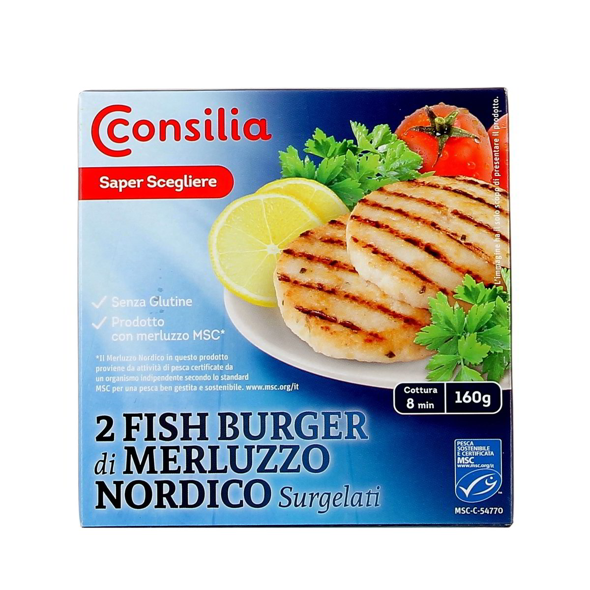 Consilia 2 Fish Burger Di Merluzzo Nordico 160 g