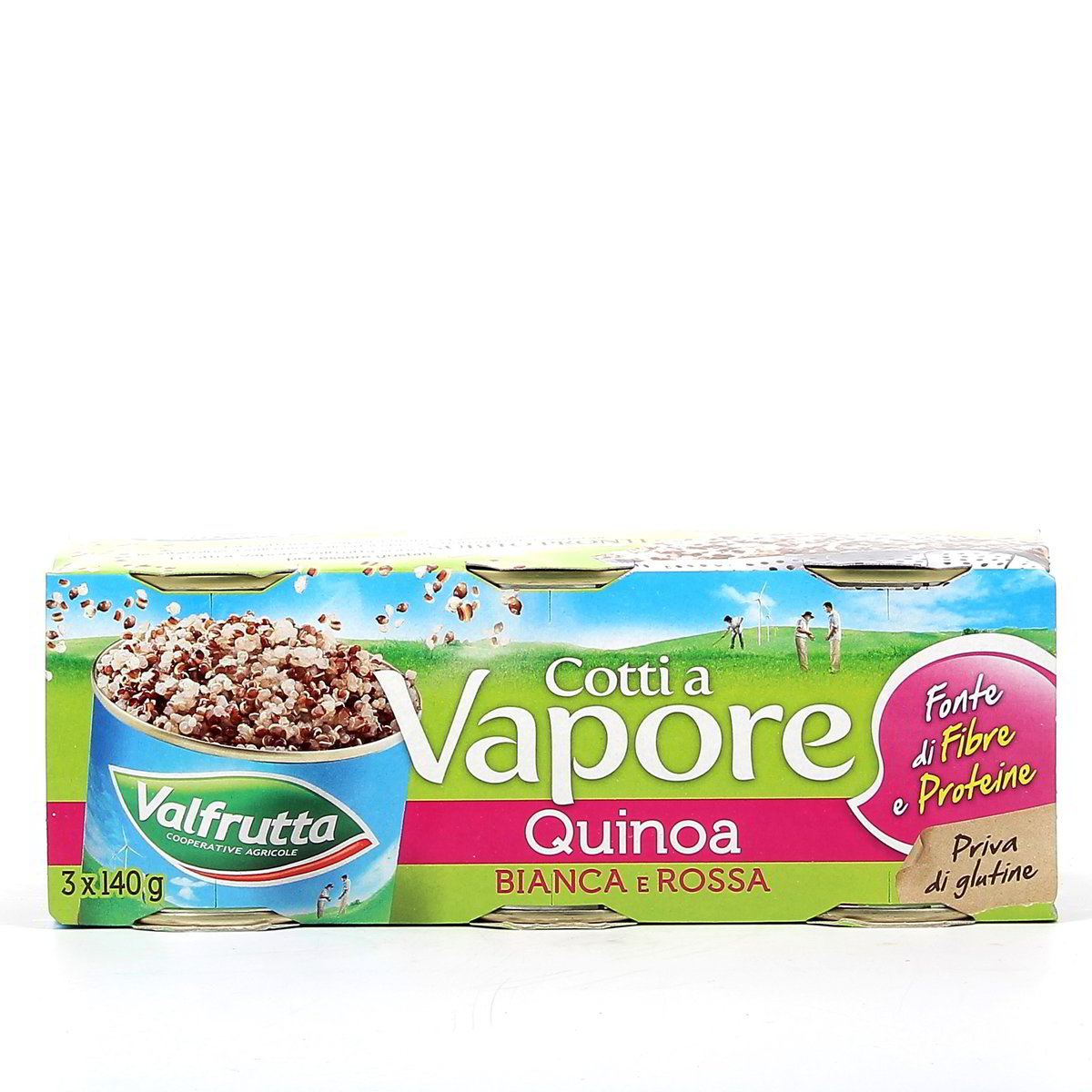 Valfrutta Quinoa Bianca E Rossa Cotta A Vapore 3x140 g - sgocciolato 3x135 g