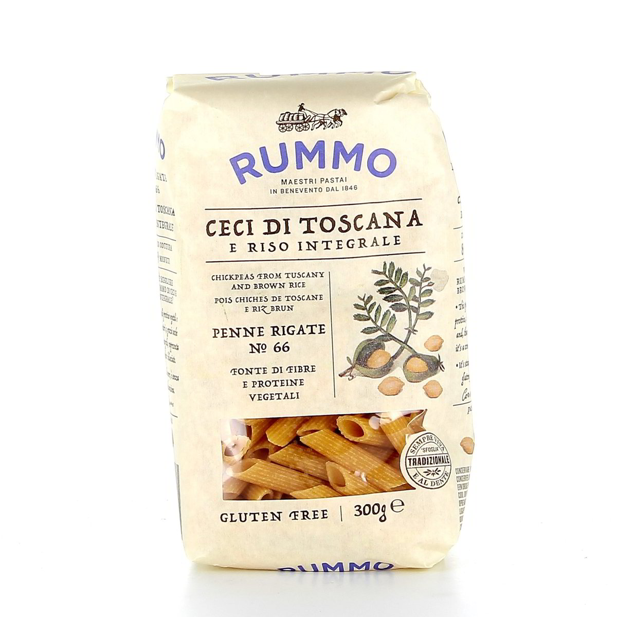 Rummo Penne Rigate Integrali Di Ceci E Riso N.66 300 g