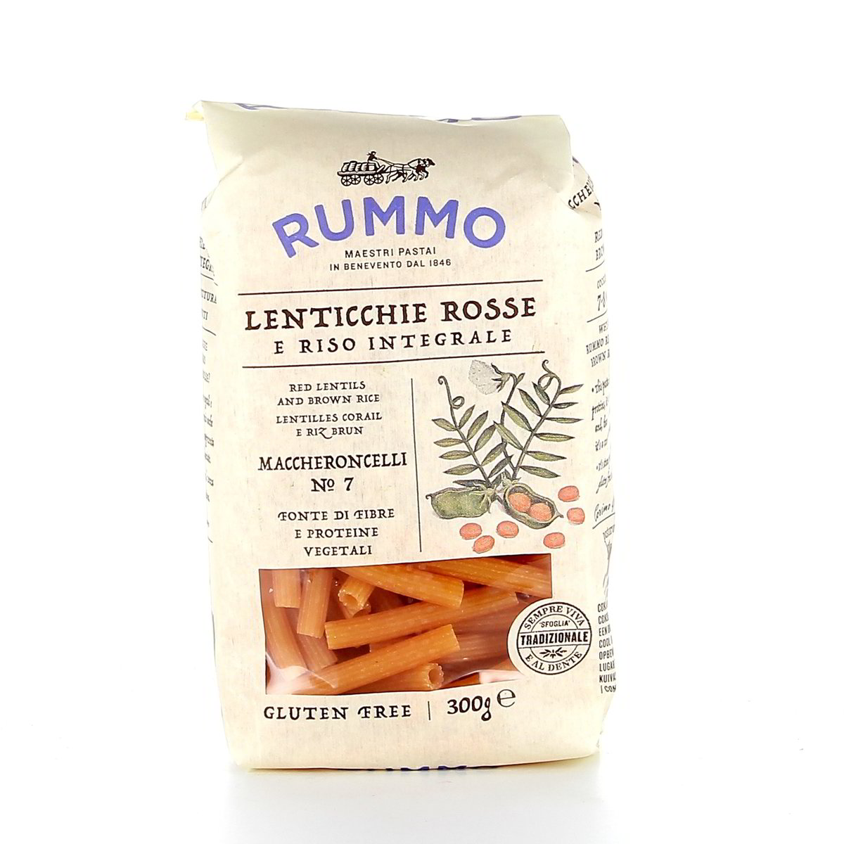 Rummo Maccheroncelli Lenticchie Rosse E Riso Integrale N.7 300 g