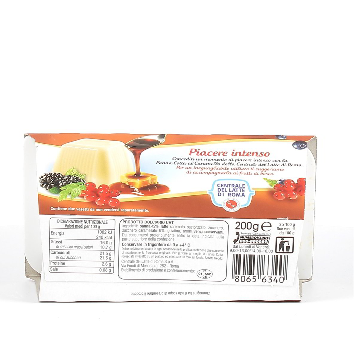 Centrale del Latte di Roma Panna Cotta Al Caramello 2x100 g — immagine 3