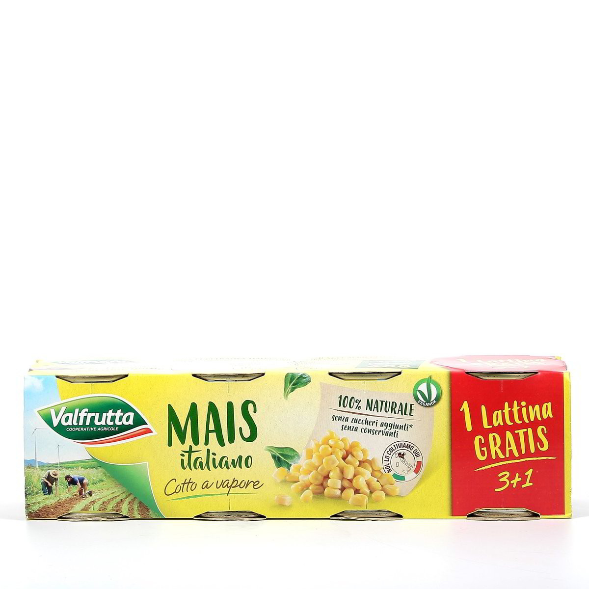 Valfrutta Mais Italiano Cotto A Vapore 4x160 g - sgocciolato 4x140 g