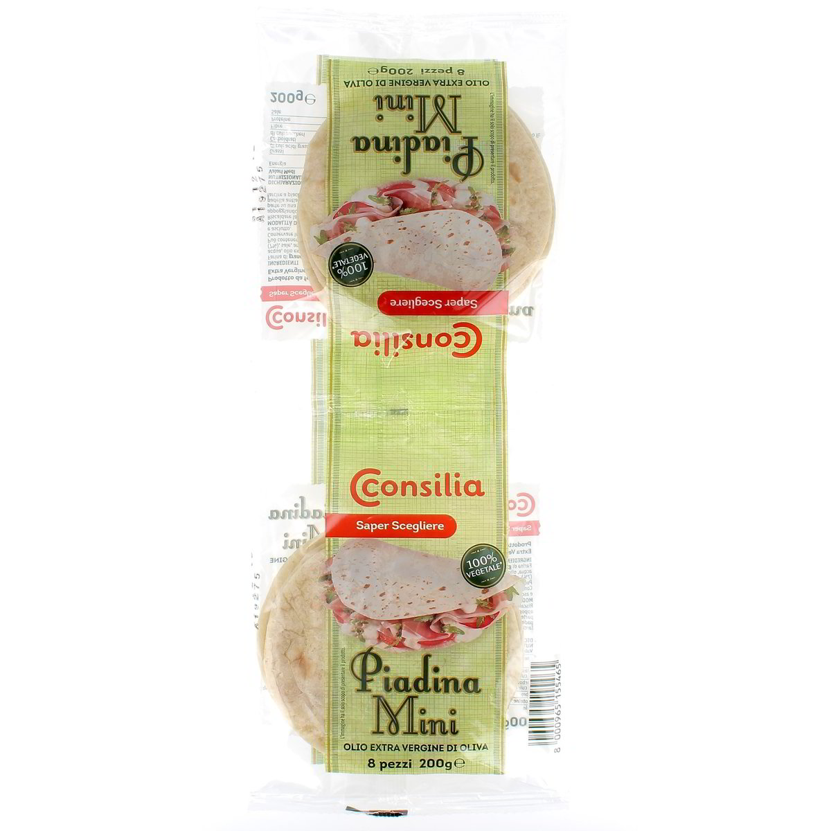 Consilia PIADINA MINI CON OLIO EXTRA VERGINE DI OLIVA x8 200 g