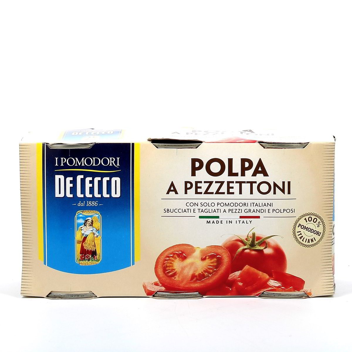 DE Cecco Polpa A Pezzettoni 3x400 g - sgocciolato 3x280 g