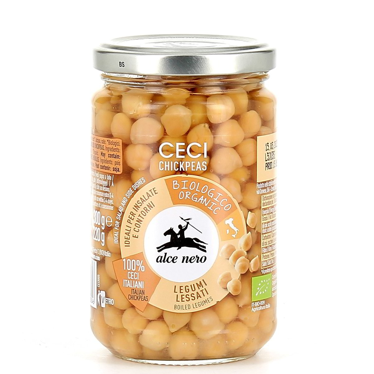 Alce Nero Legumi Lessati Bio 300 g - sgocciolato 220 g