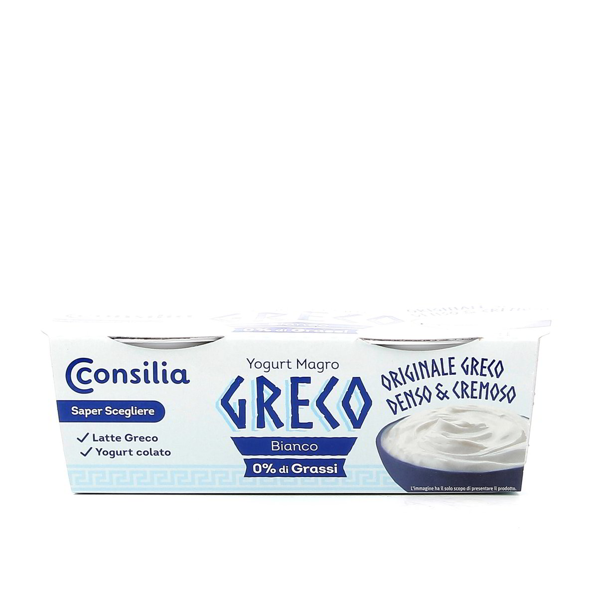 Consilia Yogurt Magro Greco Bianco 0% Grassi 2x150 g