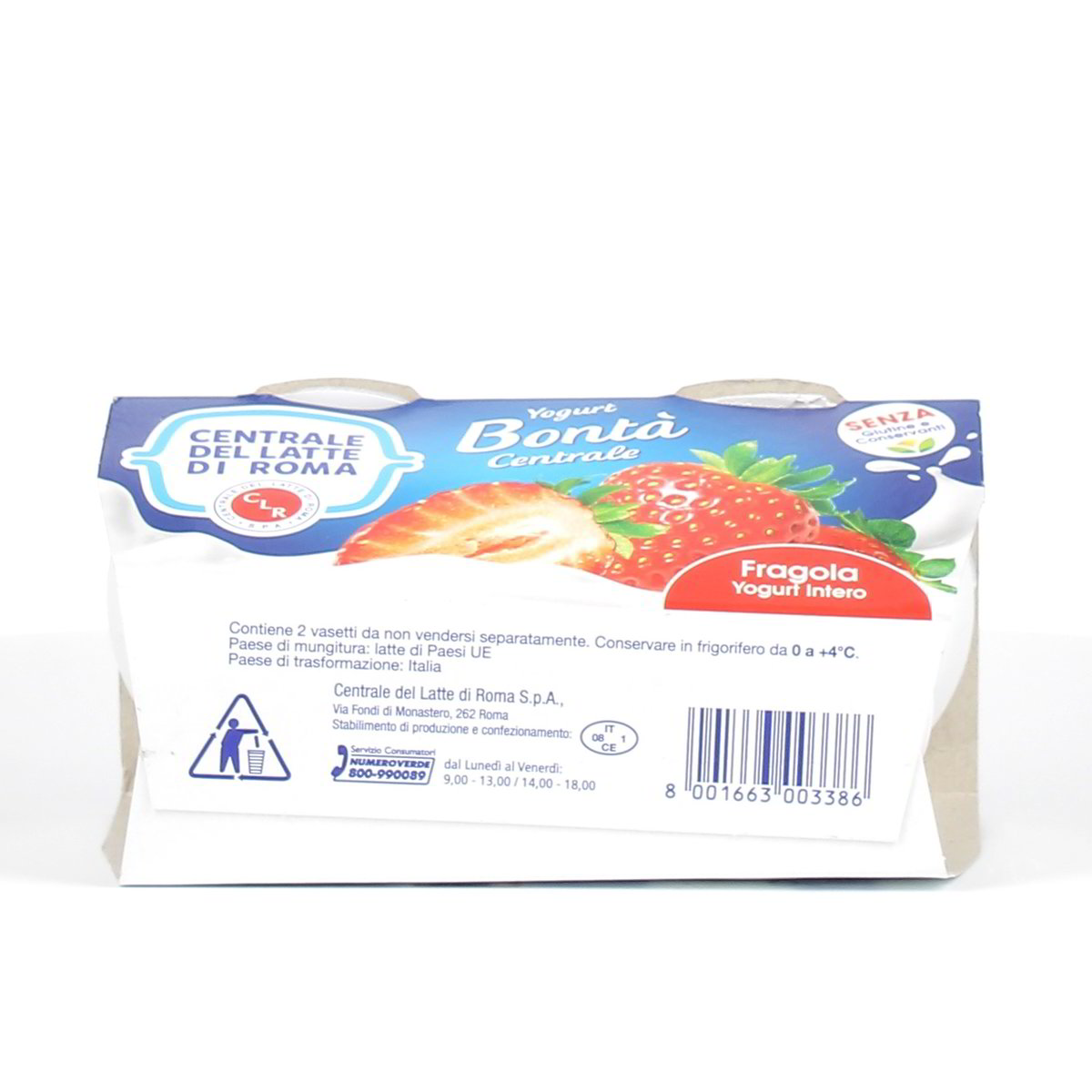 Centrale del Latte di Roma Yogurt Intero Alla Fragola 2x125 g — immagine 3