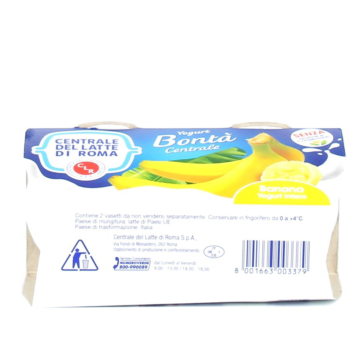 Centrale del Latte di Roma Yogurt Intero Alla Banana 2x125 g — immagine 3