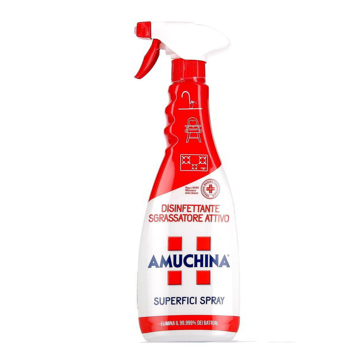 Amuchina Spray Disinfettante Sgrassatore Attivo Superfici 750 ml