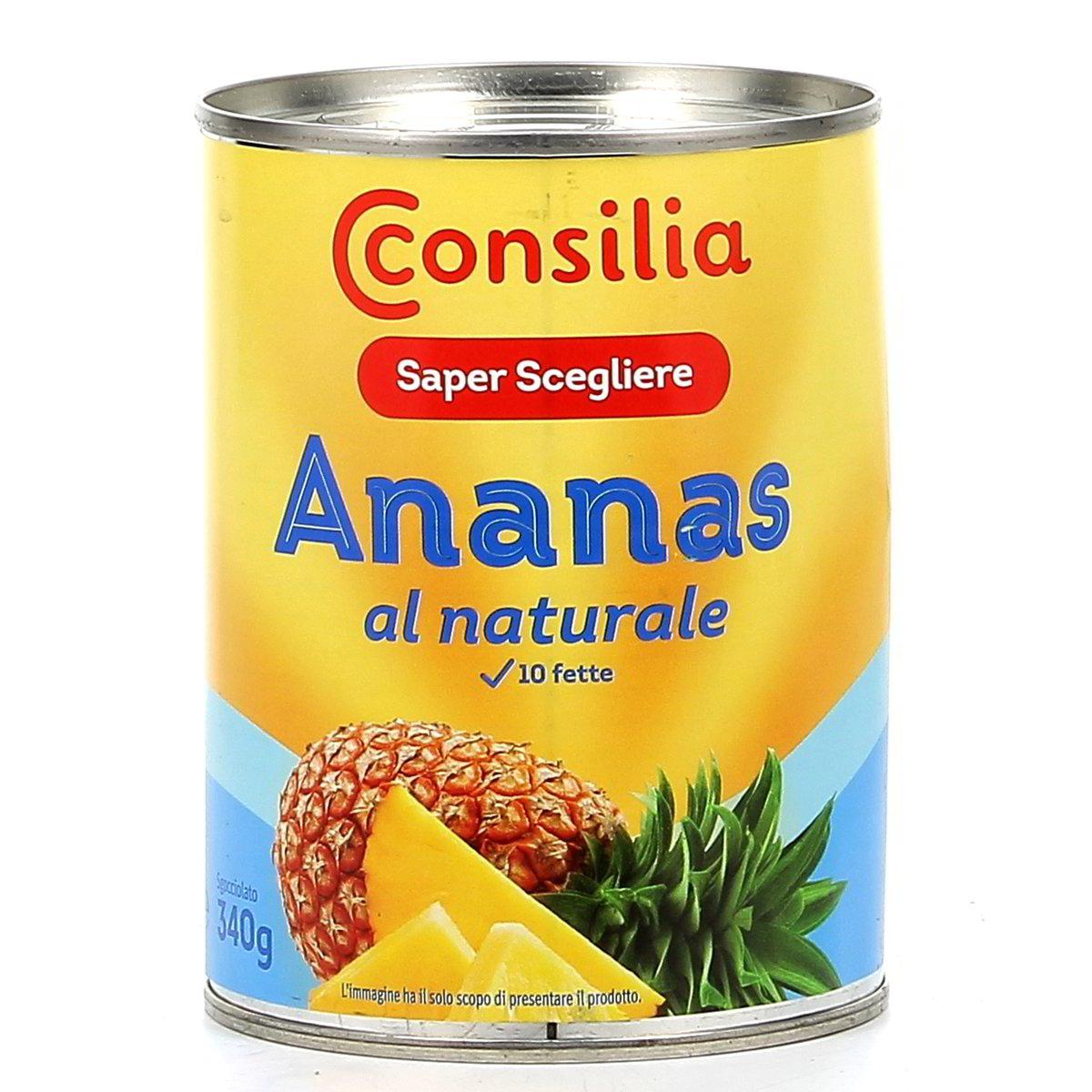 Consilia Ananas Al Naturale 565 g - sgocciolato 340 g