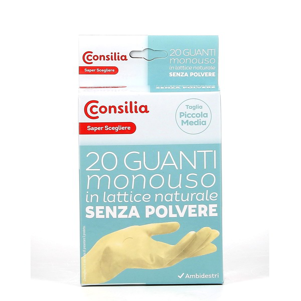 Consilia Guanti Monouso In Lattice Naturale Taglia S/M 20 pezzi