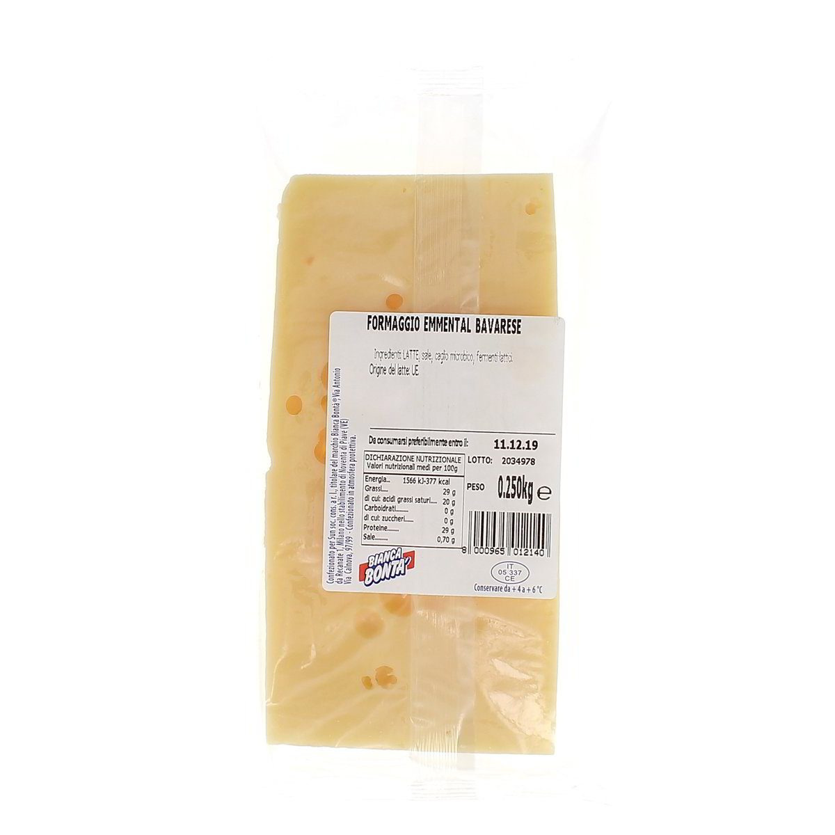Bianca Bonta' Emmental Bavarese 250 g