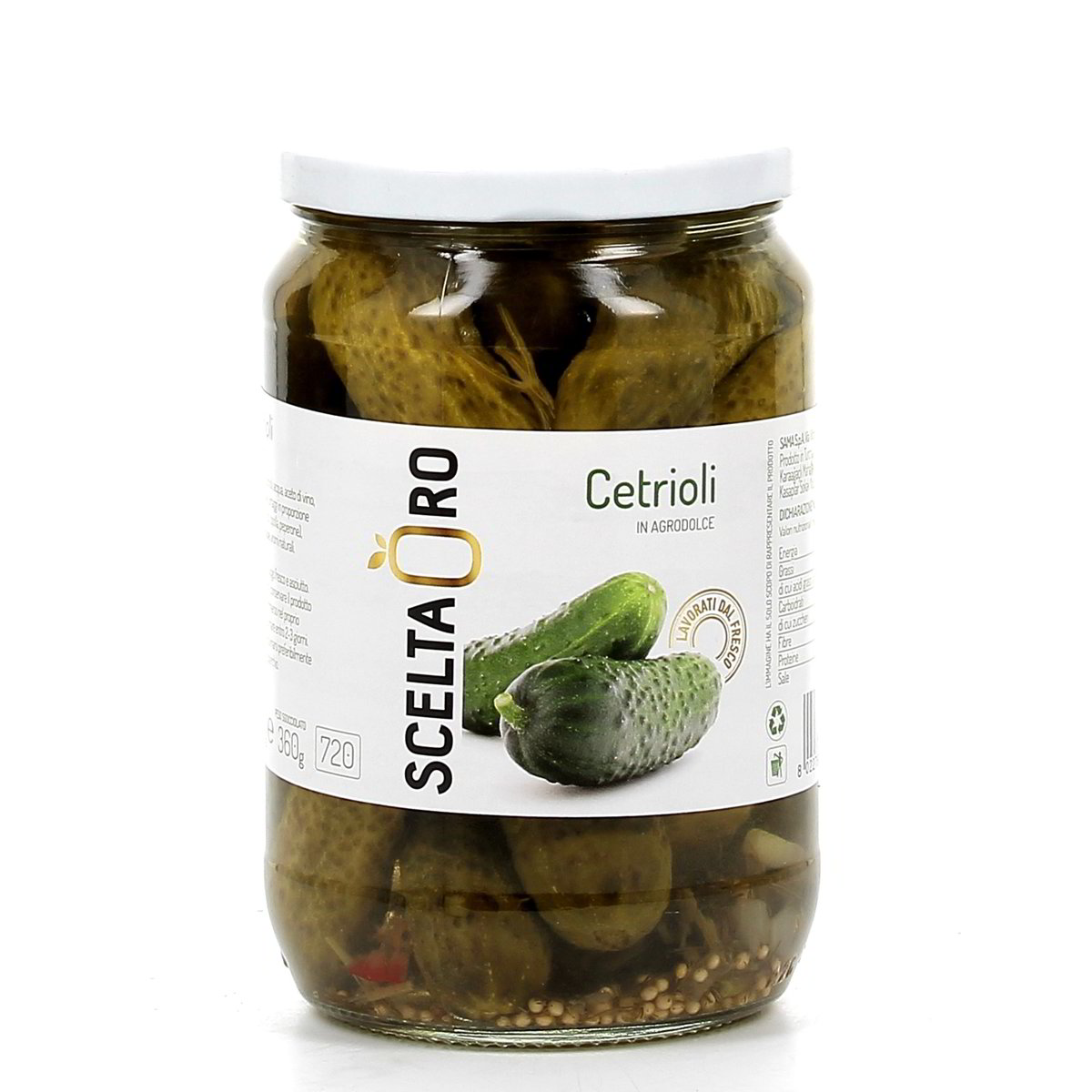 Scelta ORO Cetrioli In Agrodolce 670 g - sgocciolato 360 g