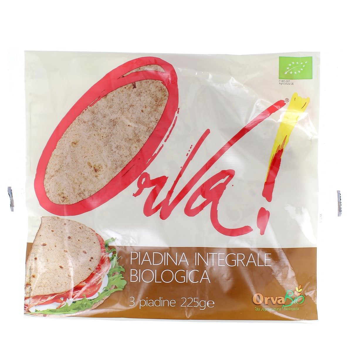 Orva PIADINA INTEGRALE BIO x3 225 g - Conservare in frigorifero