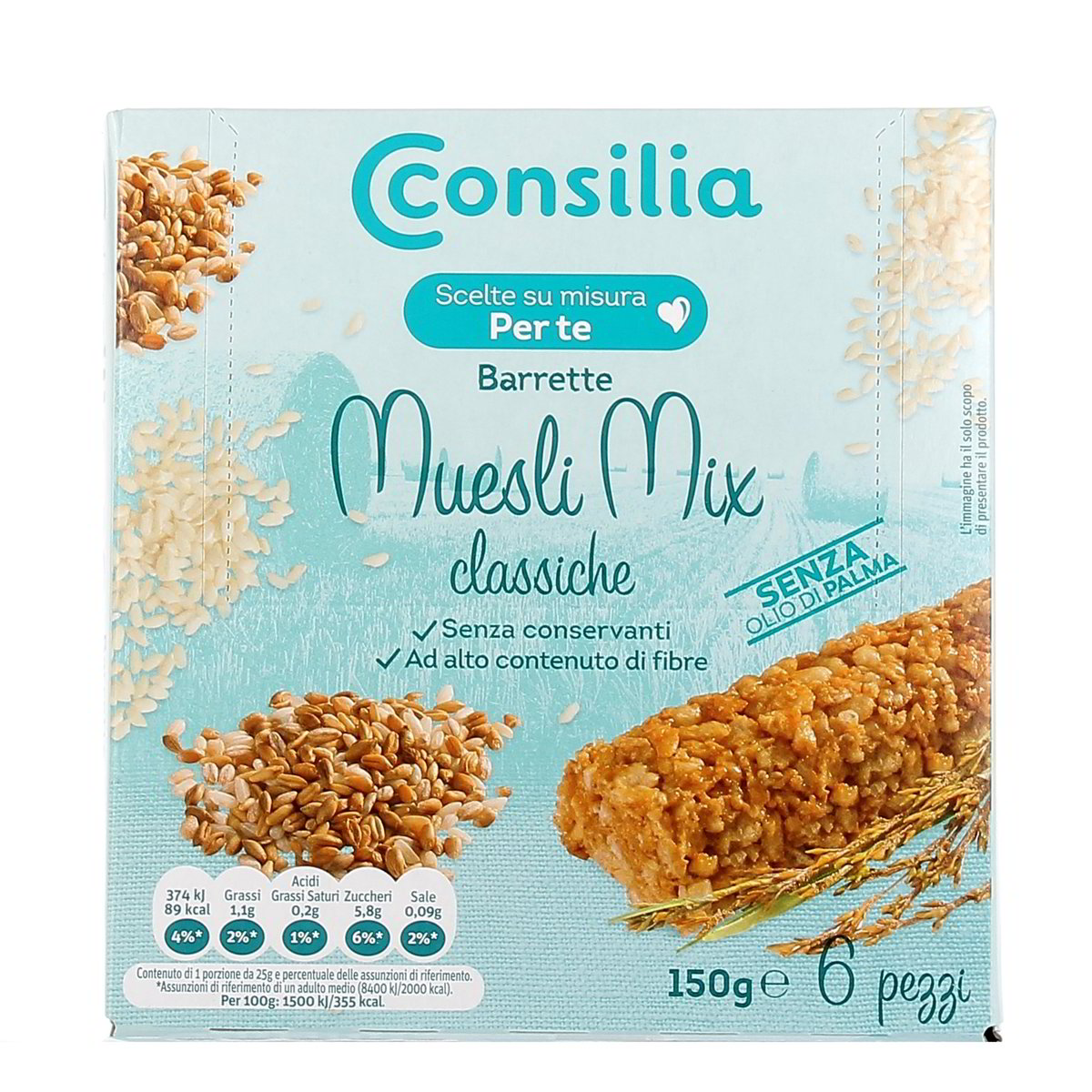 Consilia BARRETTE MUESLI MIX CLASSICHE x6 150 g
