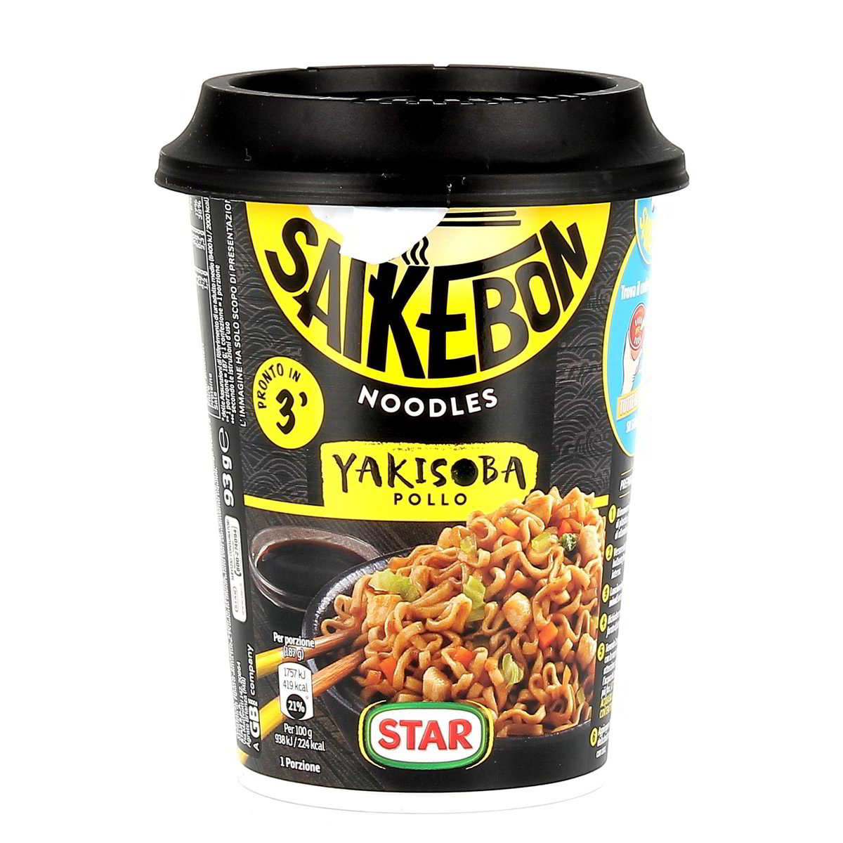 Star Saikebon Cup Noodles Yakisoba Pollo 93 g