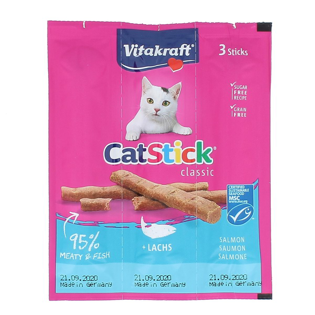 Vitakraft CATSTICK CLASSIC SALMONE x3 18 g
