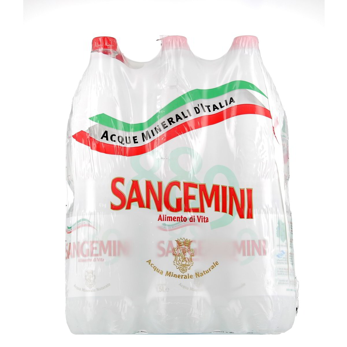Sangemini Acqua Minerale Naturale 6 bottiglie GRANDI da 1,5 l