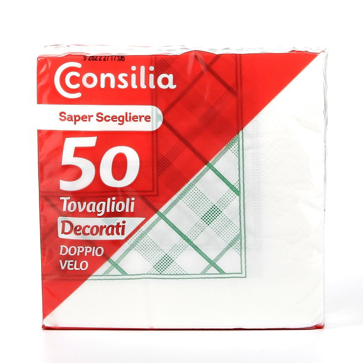 Consilia TOVAGLIOLI DECORATI DOPPIO VELO (colorazione assortita) 50 pezzi (colore non selezionabile)