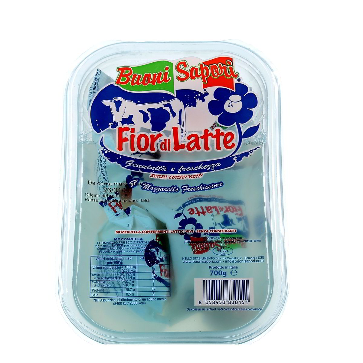 Buoni Sapori Mozzarella Fior Di Latte In Vaschetta 700 g