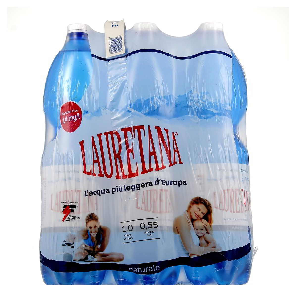 Lauretana Acqua Naturale 6 bottiglie GRANDI da 1,5 l