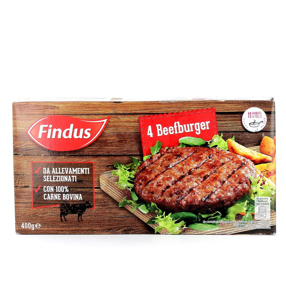 Findus 4 Beefburger 400 g