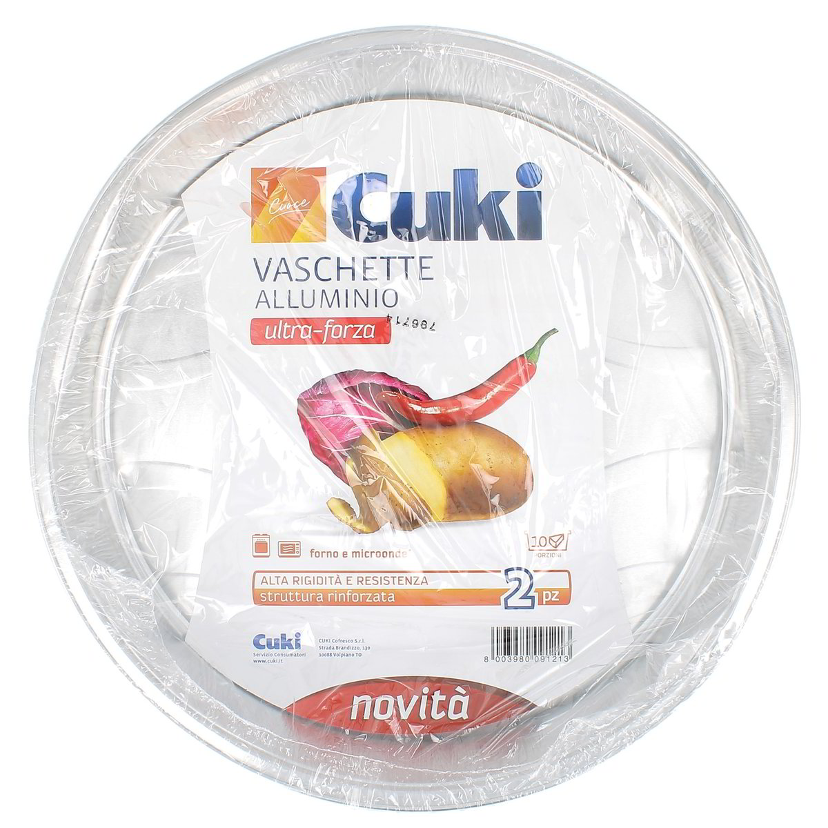 Cuki Vaschette Alluminio 10 Porzioni 2 pezzi