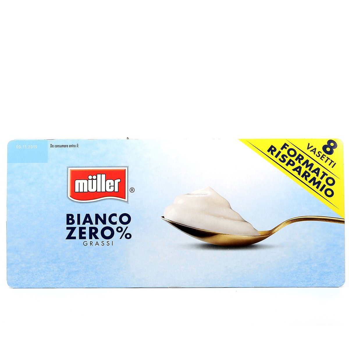 Müller Yogurt Bianco Zero % Grassi 8x125 g